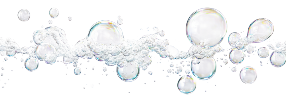 PNG Real clear bubbles floating transparent chandelier.