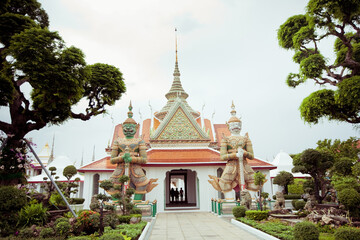Naklejka premium Temple near Wat Arun in Bangkok