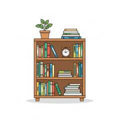 bookshelf with books