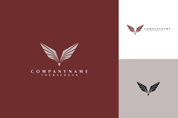 Wings Logo Symbol of Freedom and Aspiration for Premium Brands.