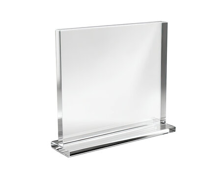 Clear acrylic award or display frame