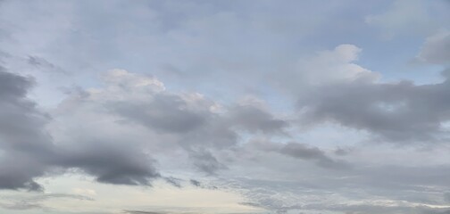 Sky with rainy clouds 