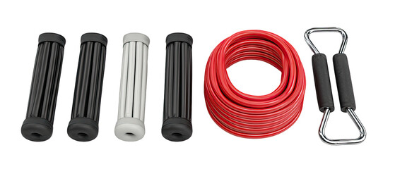 Exercise resistance bands and handles