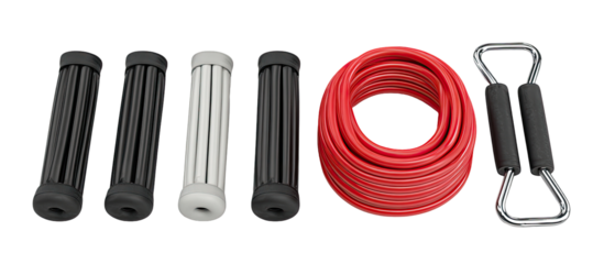 Exercise resistance bands and handles