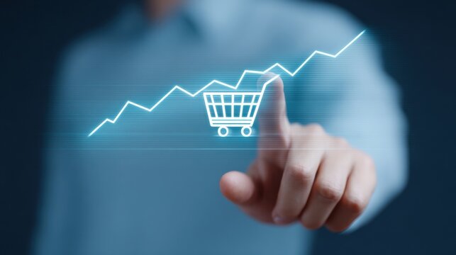 Concept of growth and progress in the shopping industry