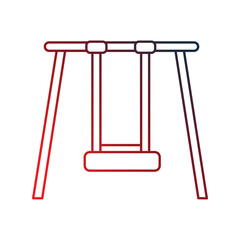 Ping Pong gradient outline icon with white background vector stock illustration