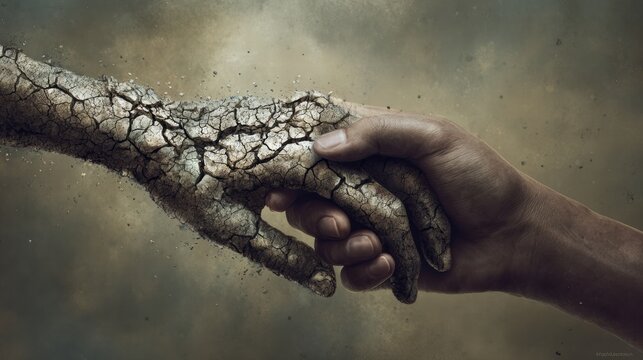 Symbolic concept showing intergenerational trauma and hidden emotional wounds