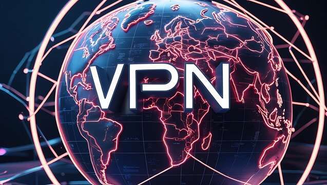 Global VPN Usage Depiction Highlighting Secure Data Encryption, Anonymous Internet Access, Encrypted Tunneling, Cybersecurity Protection, and Worldwide Virtual Private Network Applications for Privacy
