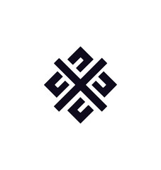 Obraz premium Dark geometric pattern design