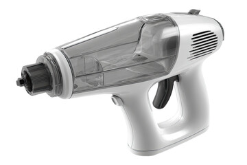 Handheld vacuum cleaner,  white, transparent parts