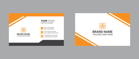 Double sided business card template design and visiting card design for your business and personal purpose