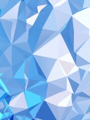 Obraz premium Abstract geometric background with a cool blue and white polygonal mosaic pattern