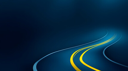 Rainy day fog on wet mountain road curve