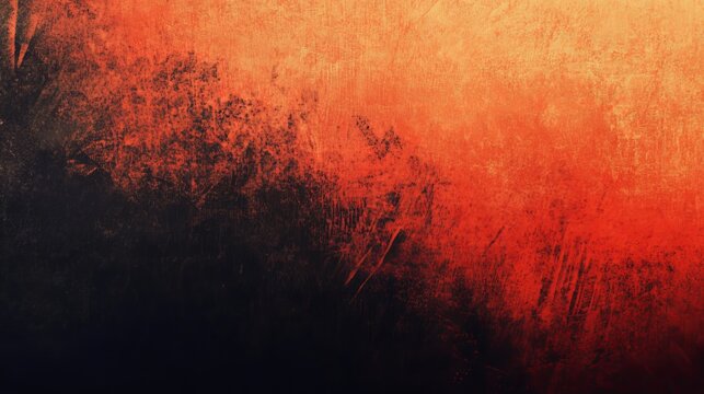 Orange red black color gradient background grainy texture effect web banner header poster design