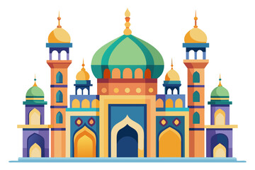 taj mahal vector illustration
