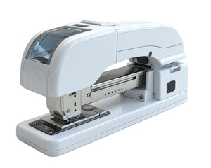 White stapler, modern design, office equipment