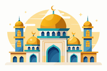 vector illustration of mosque