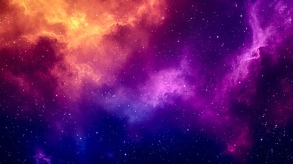 Obraz premium Pink purple galaxy cosmic nebula background glowing stars for creative projects