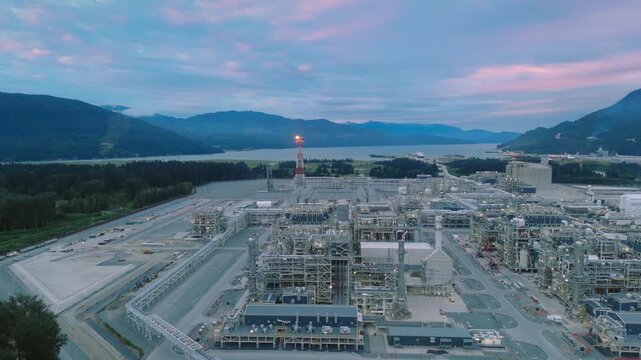 A liquified natural gas processing and shipping facility near Kitimat, British Columbia, Part 1