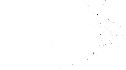 Network of dots and lines cutout png