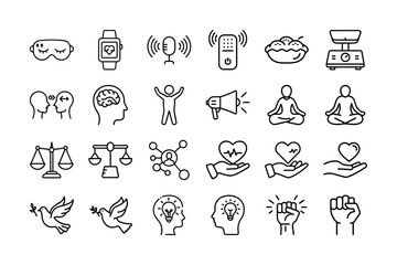 set of medical symbols
