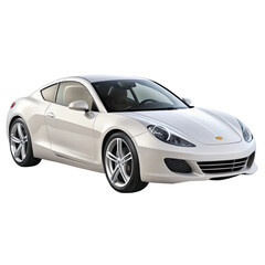 Car Isolated on Pure White Background