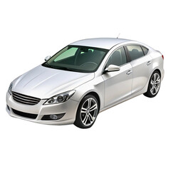 Fototapeta premium Car Isolated on Pure White Background