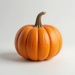 Obraz premium Fresh Orange Pumpkin on White Background
