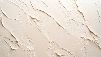 Obraz premium vory Plaster Wall Texture – Abstract Trowel Strokes Background
