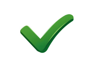 Simple Vector Illustration of a Checkmark Symbol Isolated on White Background