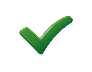 Simple Vector Illustration of a Checkmark Symbol Isolated on White Background