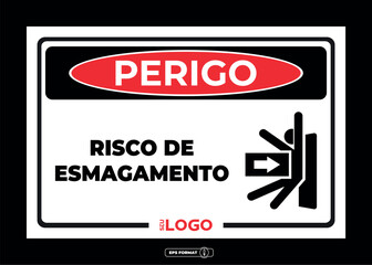 Fototapeta premium Placa informativa e de segurança