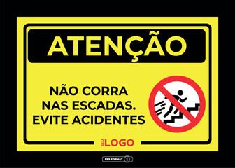 Fototapeta premium Placa informativa e de segurança