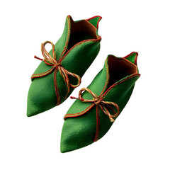 Elf Shoes Isolated on Pure White Background