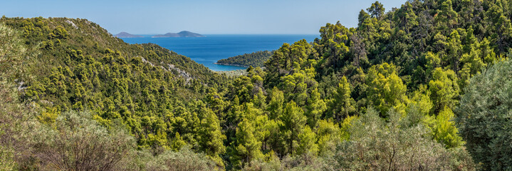 Landscape in Alonnisos island in Greece