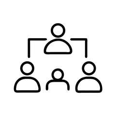 Board Meeting Icon Business Conference Strategy Discussion Corporate Illustration