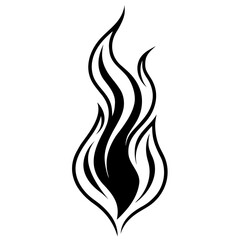 Tribal Flame Tattoo Vector
