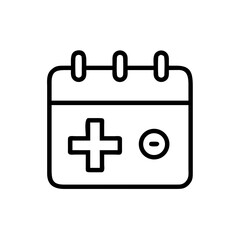 Medical Appointment Icon for Healthcare, Clinic, and Patient Scheduling