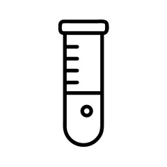 Test Tube Icon Vector Illustration for Science and Laboratory Experiment Design