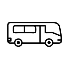 Travel Bus Icon Vector Illustration for Transportation and Tourism Design