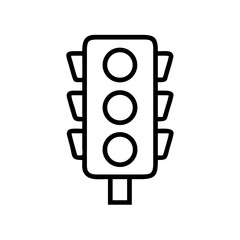 Traffic Light Icon Vector Illustration for Transportation and Road Safety Design