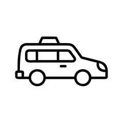 Travel Car Icon Vector Illustration for Transportation and Tourism Design