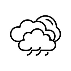 Weather Cloud Icon Vector Illustration for Forecast and Climate Design