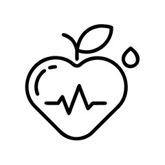 Wellness App Icon for Health, Fitness, Meditation, and Lifestyle