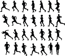 vector silhouettes of people