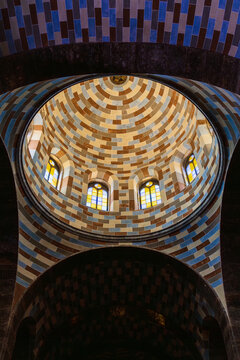 Interior dome of the Prophet Yunus Mosque in Mosul
