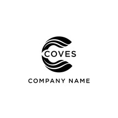 Obraz premium Abstract Wave C Logo Design for Company Branding.