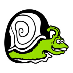 Snail peeks through hole in wall Mouse hole funny