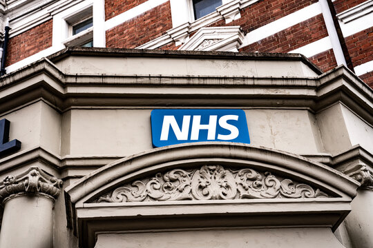 British NHS Medical Clinic, National Health Service Hospital, London, England, United Kingdom &ndash; August 2025