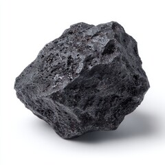 Obraz premium A close-up image of a volcanic rock. The rough texture and dark color of the rock are prominently displayed.